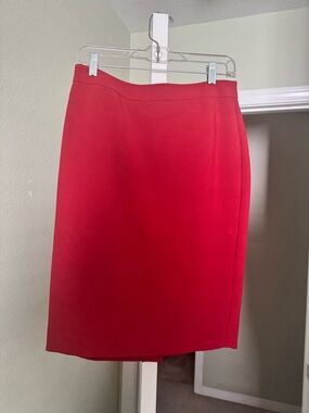 1. State Red A-Line Skirt